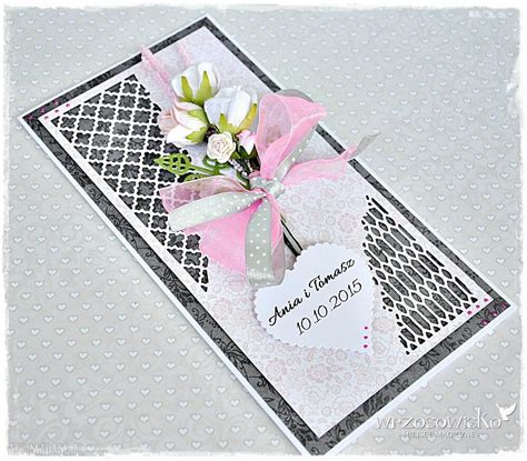 karta ślubna w pudełku personalizacja handmade scrapbooking ღ art