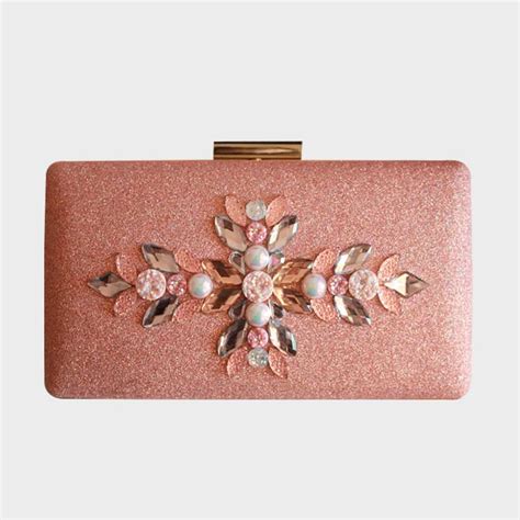 Comprar Bolso De Fiesta Rosa Palo Clutch Joya