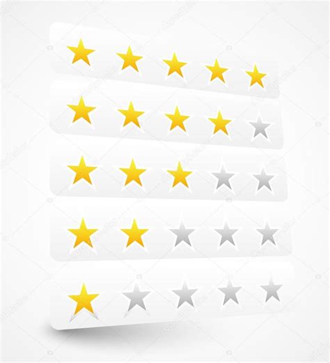 Stylish Star Rating Template Stock Vector Image By Vectorguy