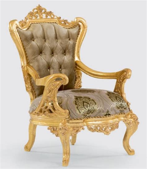 Casa Padrino Luxus Barock Sessel Gr N Grau Gold X X H Cm