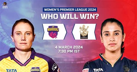 WPL 2024 UP Warriorz Vs Royal Challengers Bangalore Women Who Will