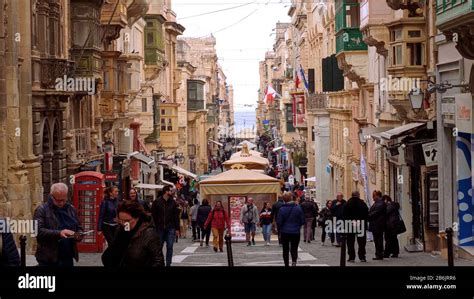 Cityscapes of Valletta - the capital city of Malta - MALTA, MALTA - MARCH 5, 2020 Stock Photo ...