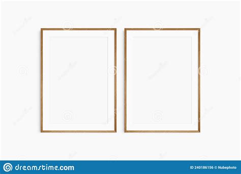 Frame Mockup X X A A A A Set Of Two Thin Cherry Wood