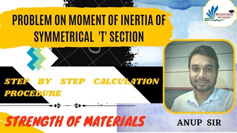 T Section Numerical Problem Moment Of Inertia Strength Of