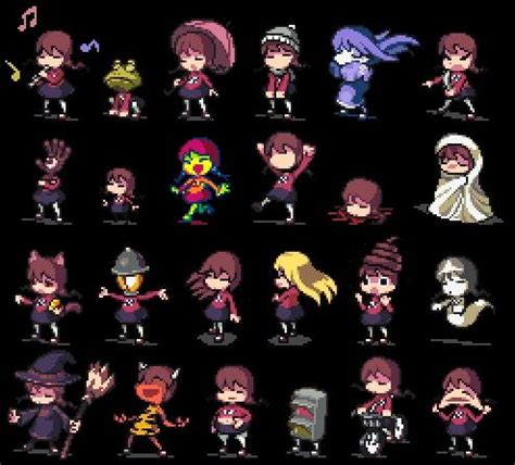 Pin En Yume Nikki Pixel Art Personajes Dibujos