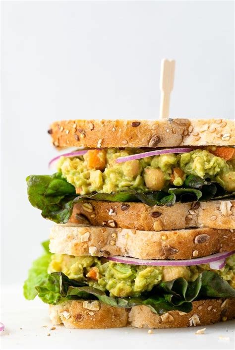 Chickpea Avocado Salad Sandwich Healthy Easy The Simple Veganista