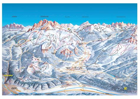 Cavalese Piste Map | trails & marked ski runs | SNO