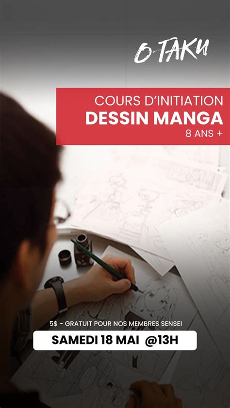 Cours D Initiation Au Dessin Manga Mois De La Bd O Taku Manga Lounge