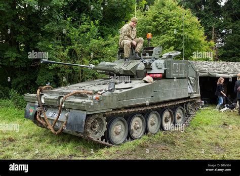 Scimitar Armoured Reconnaissance Vehicle British Army Stock Photo Alamy