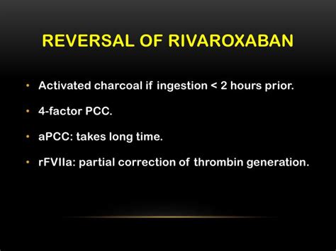 Ppt Rapid Reversal Of Anticoagulation In Trauma Patients Powerpoint