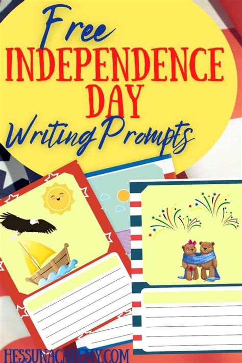 Free Independence Day Writing Prompts For 4th Of July