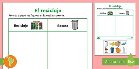 Ficha De Actividad El Reciclaje Gu A De Trabajo Twinkl Vlr Eng Br