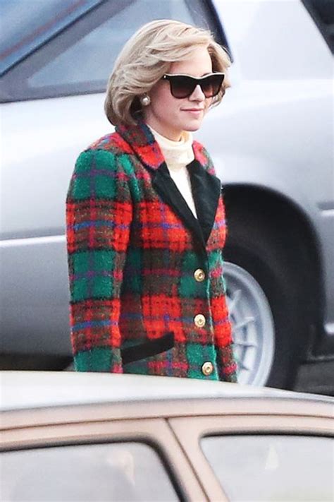 See Kristen Stewart as Princess Diana in a Plaid Look