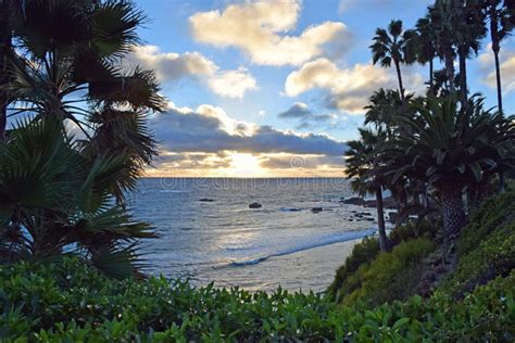 Coastline at Sunset in Laguna Beach, California. Stock Image - Image of pacific, coastline: 59312637