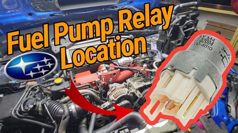 How To Find Disable Fuel Pump Circuit Relay 2001 07 Subaru Impreza