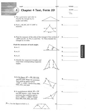 Chapter Test Form D Fill Online Printable Fillable Blank