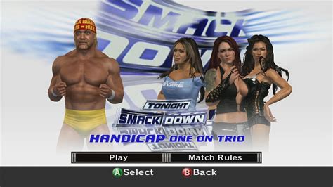 Smackdown Vs Raw 2007 Hulk Hogan Vs Melina Lita Candice Michelle