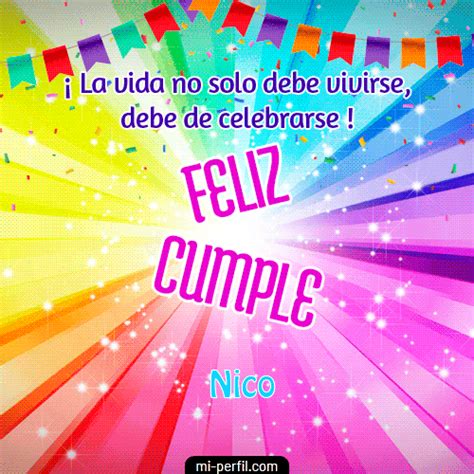 Feliz Cumplea Os Nico Im Genes Y Gifs De Happy Birthday