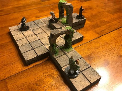 Dungeon Cave Modular Floor Tile Set 28mm Dungeons And Dragons Pathfinder