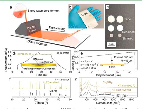 Figure From Garnet Based Solid State Li Batteries With High Surface