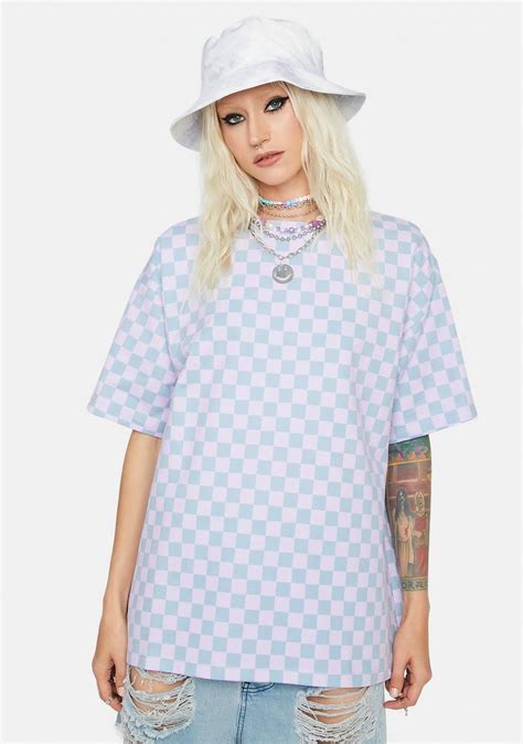 Ngorder Blue Checkerboard Tee Dolls Kill