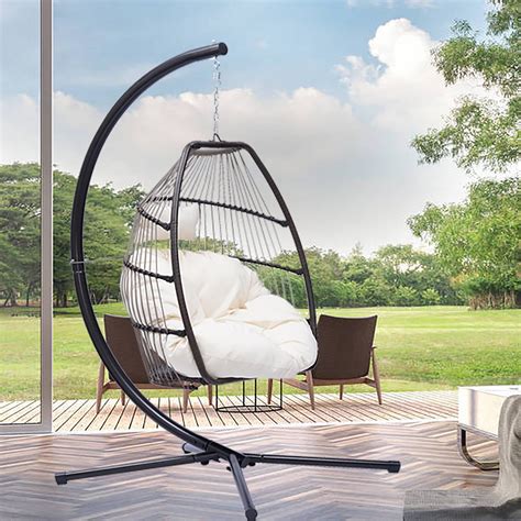 Patio Egg Chair Walmart Barton Outdoor Hanging Lounge Egg Style Swing