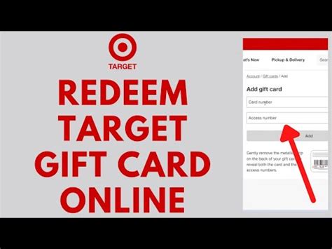 How To Redeem Target Gift Card Online Quick Easy Youtube