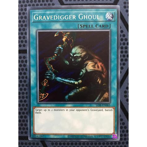 Bài yugioh thời đầu duel monster Gravedigger Ghoul LOB EN065 Rare