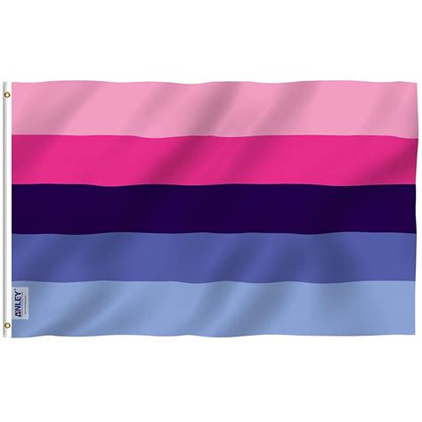 Anley 3x5 Foot Omnisexual Pride Flag Omnisexual Lgbt Flags Polyester