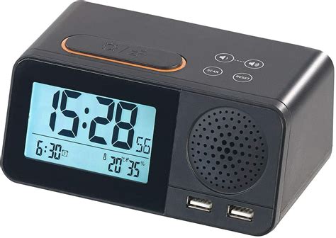 Radio R Veil Avec Sorties Usb Et Thermom Tre Hygrom Tre Digitaux