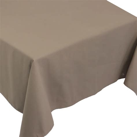 Nappe carrée 160x160 cm DIABOLO marron Tourterelle traitement teflon