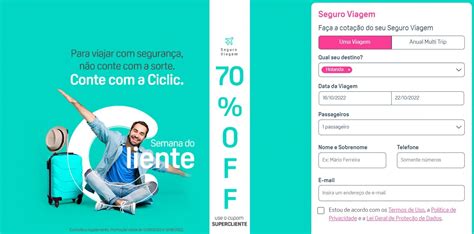 Aproveite Seguro Viagem Ciclic De Desconto Off Cupom