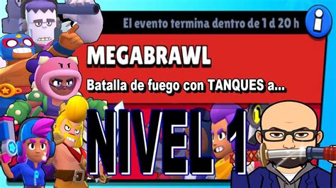 Jugando Unas Partiditas En Megabrawl Con TANQUES A NIVEL 1 Brawl