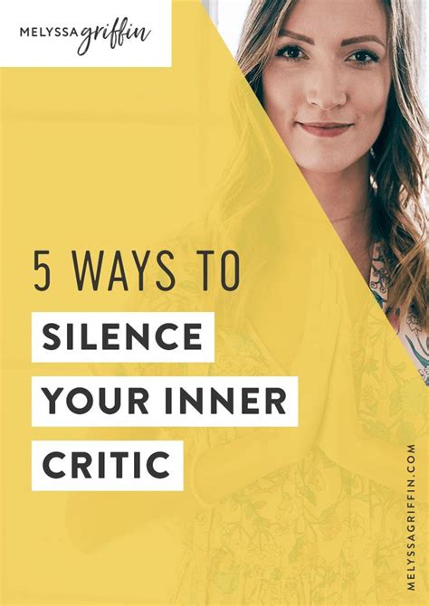 5 Ways To Silence Your Inner Critic Boost Self Confidence Inner