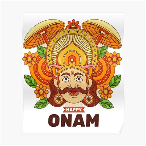 Happy Onam Poster For Sale By Thegumpshop Redbubble