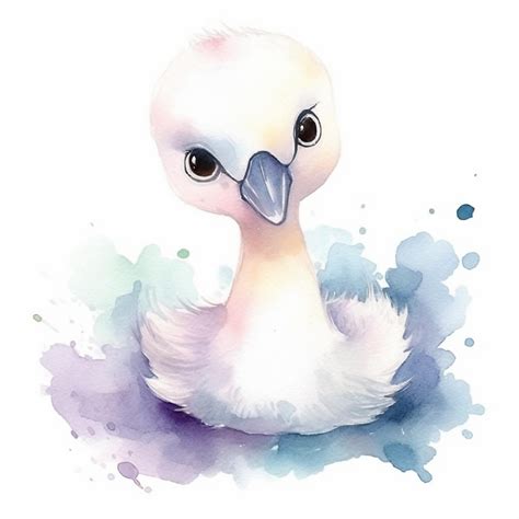 Premium Photo | Watercolor illustration of a swan