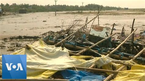 Cyclone ‘gaja Kills 11 People Upon Landfall In South India Youtube