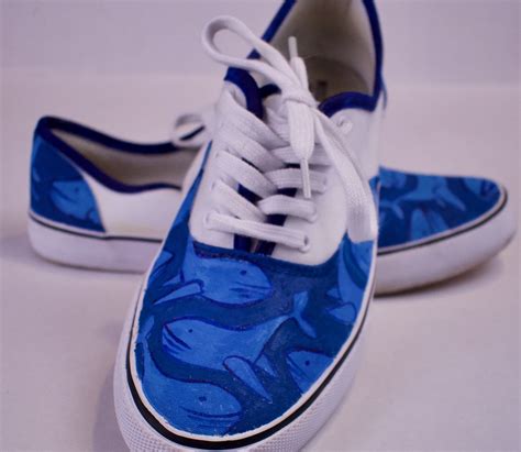 Handpainted Whale Shoes