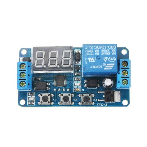 Comidox 1Pcs Automation DC 12V Time Delay Relay Module LED Display