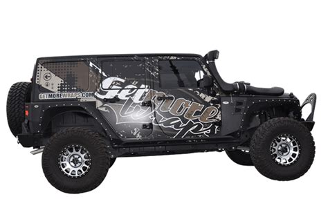 Jeep Rubicon Matt 3m Vehicle Wraps With Custom Design American Wrap Shop