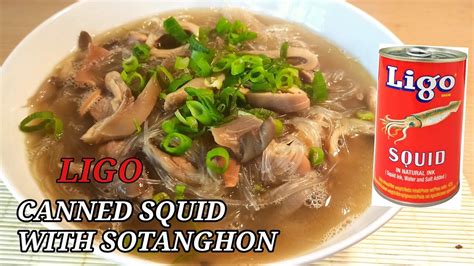 How To Cook Squid In Can Paano Magluto Na Ligo Pusit Na De Lata