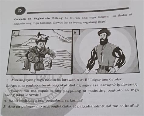 Gawain Sa Pagkatuto Bilang 1 Suriin Ang Mga Larawan Sa Ibaba At