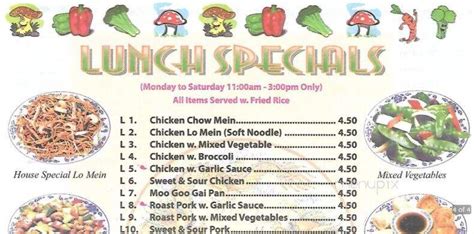 Menu Of Touch Of Asia In Osage Beach Mo 65065