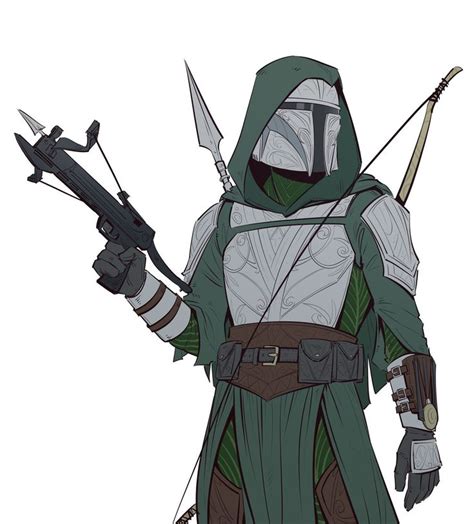 Commission Dnd Oc Mandalorian By Birdyraider On Deviantart In