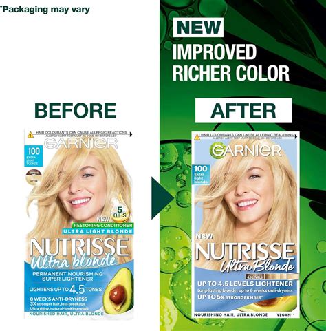 Garnier Nutrisse Extra Light Blonde Hair Dye Permanent Color