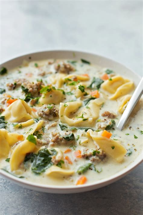 Creamy Sausage Tortellini Soup Video Life Made Simple