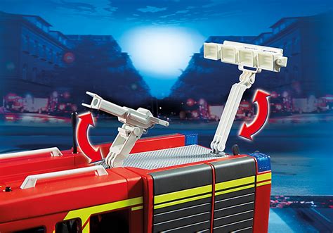 Playmobil City Action Camion De Pompiers Avec Chelle Et