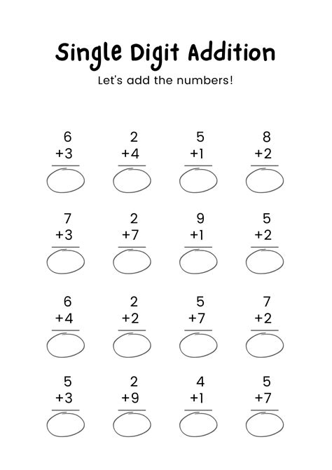 Addition Worksheets For Kindergarten Free Worksheets