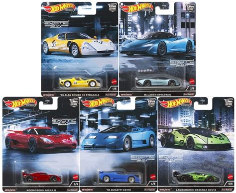 Hot Wheels Premium Car Culture Exotic Envy Set Of Fpy M