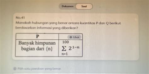 Dokumen Sool No Manakah Hubungan Yang Studyx